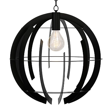 Black Terra 60cm Pendant Light 3D model image 1 