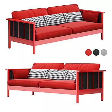 Karl Andersson Ondule Sofa: Sleek Elegance 3D model image 1 