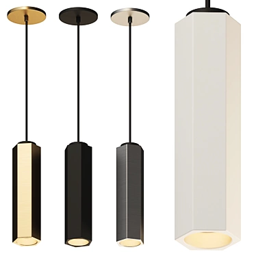 Modern Minimalist Pendant Light 3D model image 1 