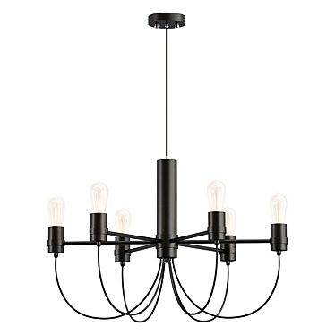 Ethereal Ariel Pendant Light 3D model image 1 