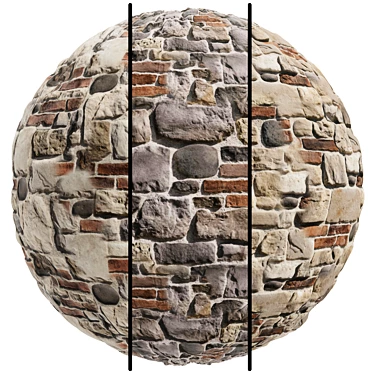  Stone Facade Texture Set 3D model image 1 