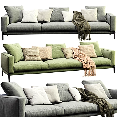 Luxury Modern Sofa Flexform 2013 3D model image 1 