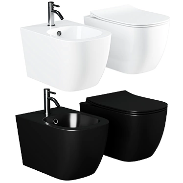 Ceramica Nova New Day CN3005 Hanging Toilet 3D model image 1 