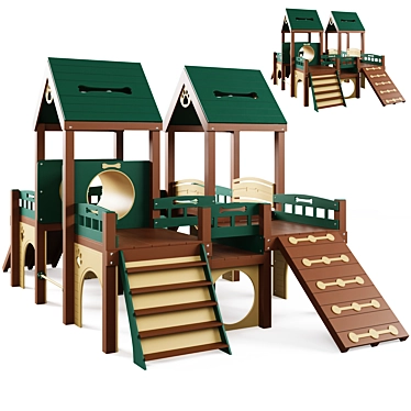 Kennel Club Deluxe Playground 3D model image 1 