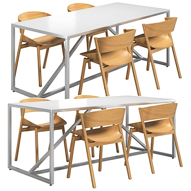 Strut75 Dining Set: Modern Design 3D model image 1 