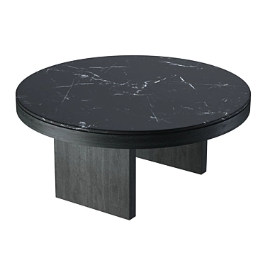 Designer Collaboration Marble Coffee Table 3D model image 1 