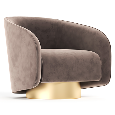 Bohemia Ovel Armchair 3D Model 3D model image 1 