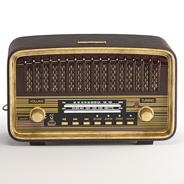 Vintage Radio Model, 3D Render 3D model image 1 