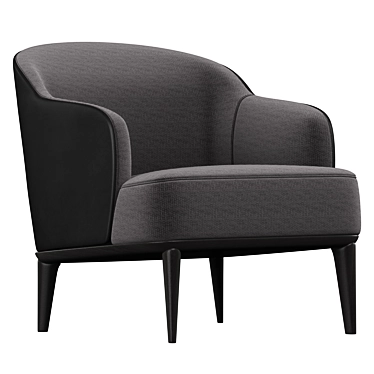 Modern Minimalist Leslie Armchairs 3D model image 1 