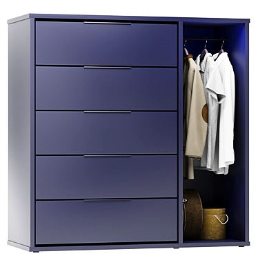 IKEA NORDMELA Storage Dresser Display 3D model image 1 