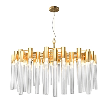 Elegant Burj Khalifa Inspired Chandelier 3D model image 1 