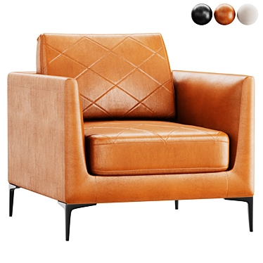 Elegant 2015 DS_48 Armchair 3D model image 1 