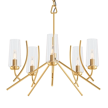 Modern Tulip Chandelier Pendant Light 3D model image 1 