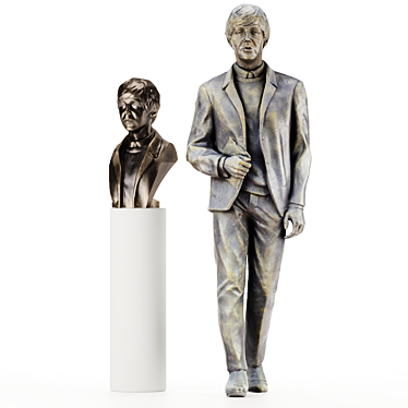 Paul McCartney (The Beatles) Statue 3D model image 1 