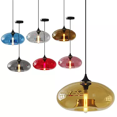 Nordic Modern Hanging 7 Color Glass Pendant Light