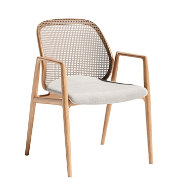 Modern Mesh Chair | Versatile 3D Model 3D model image 1 