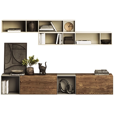 Modern BoConcept Lugano Wall Unit 3D model image 1 