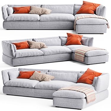  Modern Swan Sofa Set 3D model image 1 