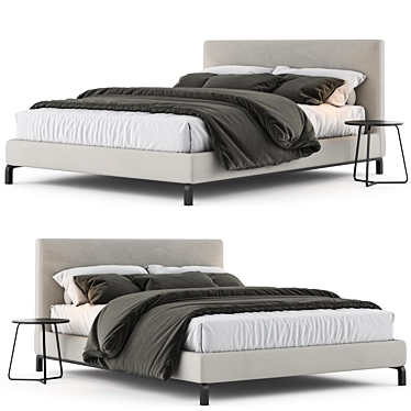 Modern Minotti Andersen Bed 2017 3D model image 1 