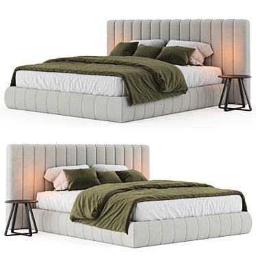 Luxury Tuyo Bed Collection 3D model image 1 