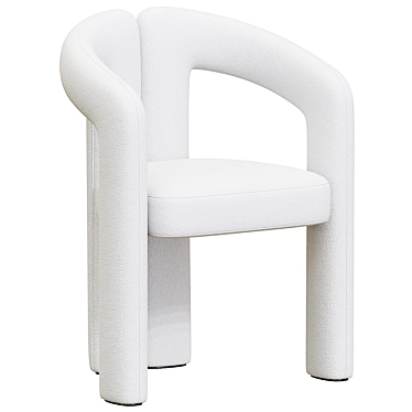 Modern Chic Dudet Chair 3D model image 1 