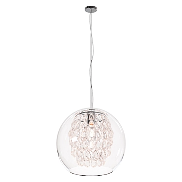 Crystal Globe Pendant Light 3D model image 1 