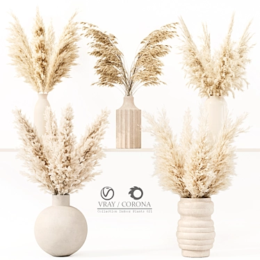 Luxury Indoor Plant Model Set 3D model image 1 