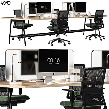 Elegant Office Set in 2015 3D model image 1 