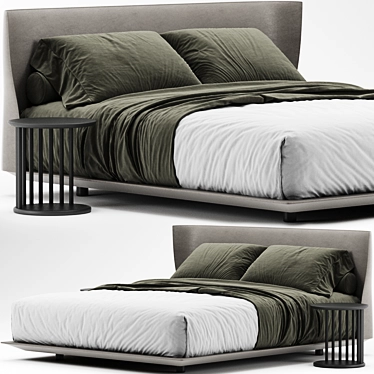 B&B Italia Alys Bed: Modern Design 3D model image 1 