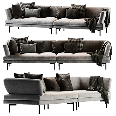 Modern Bonaldo ALIANTE Sofa Design 3D model image 1 