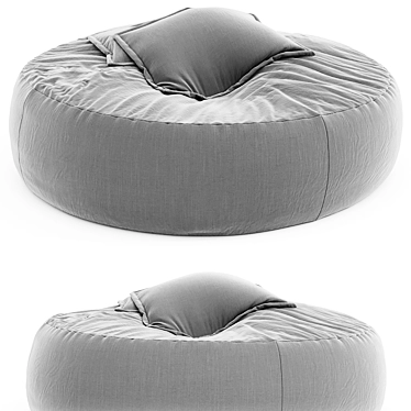 Supreme Comfort Bean Bag Lounger 3D model image 1 