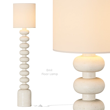 Modern Floor Lamp, Emil Collection 3D model image 1 