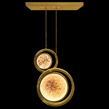 Elegant Moon Lamp Duo 3D model image 1 