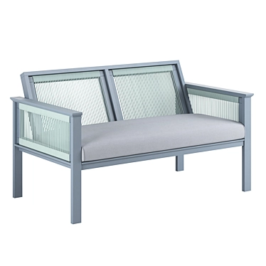 Outdoor Gaia Loveseat: Elegant Comfort 3D model image 1 