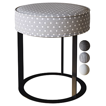 Modern Elegance: Maxalto Lithos Ottoman 3D model image 1 