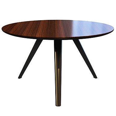 Sleek Evans Table Minotti - 125x74cm 3D model image 1 