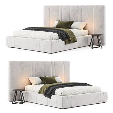 Modern Italian Vibieffe Bed Design 3D model image 1 