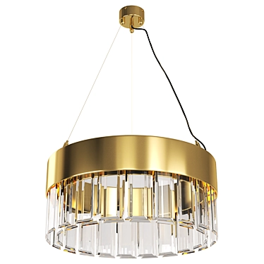 Modern Solaris 500 Pendant Light 3D model image 1 