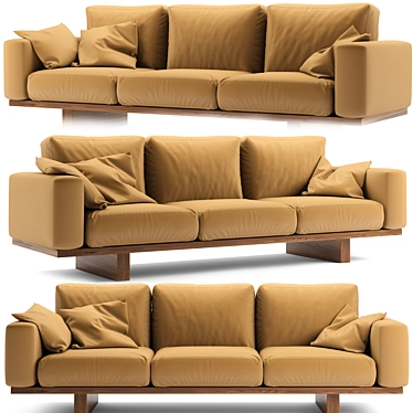 Modern Rustic UTAN Sofa 3D model image 1 