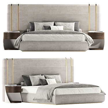 Modern Capital Collection Frey Bed 3D model image 1 