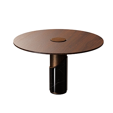 Sleek Breve II Dining Table 3D model image 1 