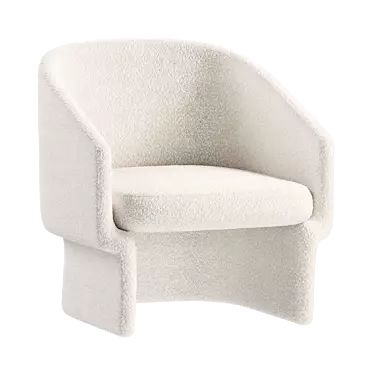 Minimalist Jaxsen Lounge Chair 3D model image 1 