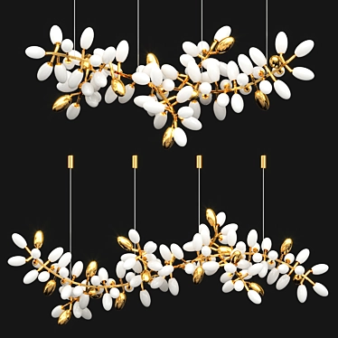 Grape Cluster Chandelier 230cm 3D model image 1 