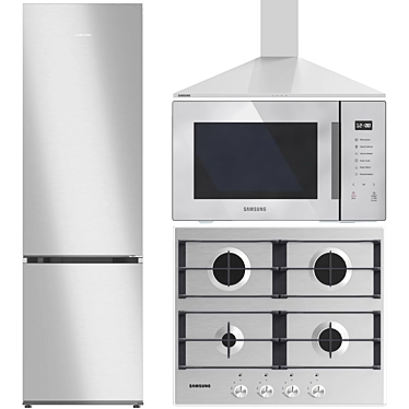 Samsung Kitchen Appliance Bundle 3D model image 1 