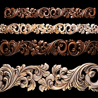 CNC Woodcut Design Files Bundle 3D model image 1 