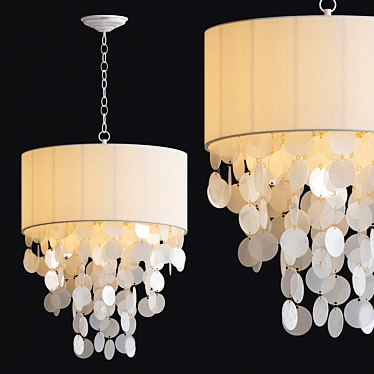 Oceanic Shells Pendant Light 3D model image 1 