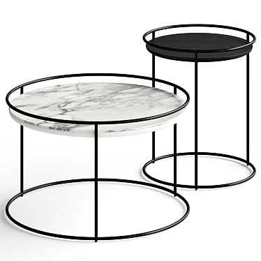 Modern Elegance Atollo Coffee Table 3D model image 1 