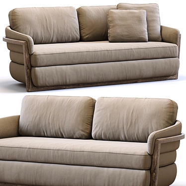 Modern Porada Sofa Arena 2013 3D model image 1 