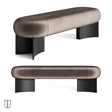 Velvet Bench Balance 3D model image 1 