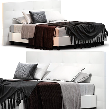 QUADROTTO DUPLEX By Lamantin Eco-leather storage bed